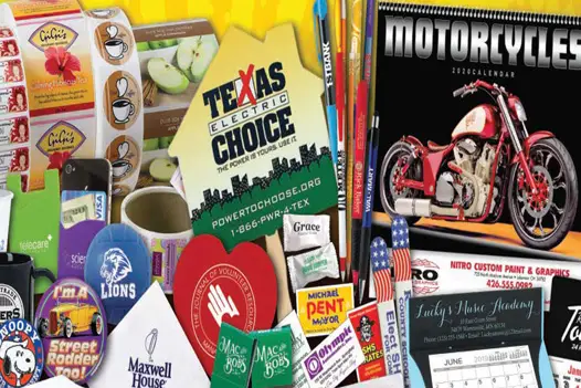 We offer a variety of promotional products to get your name/brand out in front of everyone.