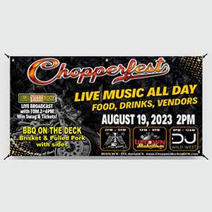 Banners are the best way to promote your event or business for brand awareness. A banner is vital to convey your message – whether it be for a grand opening, new business, dinners specials, or special events.