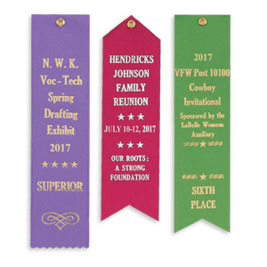 Order your ribbons for all the participants in your event