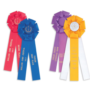 We have award rosettes of all sizes and colors for you