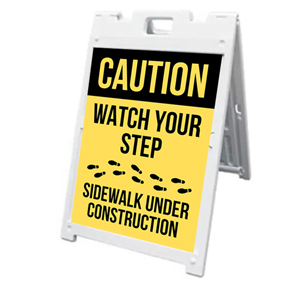 Sandwich Board / A-Frame For Caution Areas